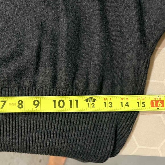 Cable & Gauge Grey Dolman Mid-Length Sleeve Sweater, SIZE SMALL - Picture 9 of 11